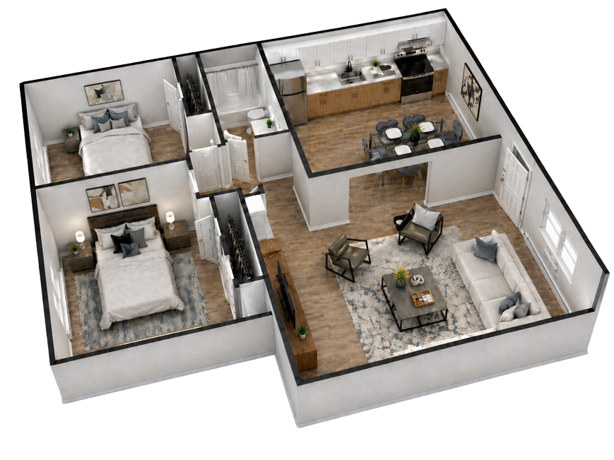 2 Bedroom · 1 Bathroom — Fully Renovated — 2 Bedroom · 1 Bathroom Fully Renovated floor plan